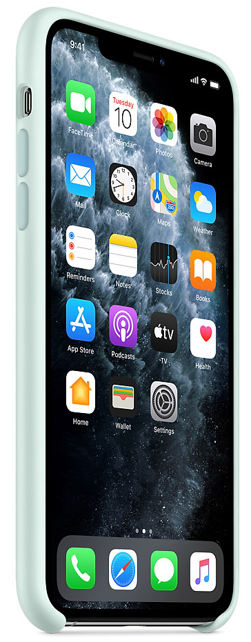 Чехол silicone case качество Lux для iPhone 11 Pro морская пена